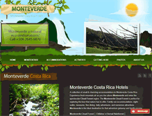 Tablet Screenshot of monteverdecostaricahotels.com